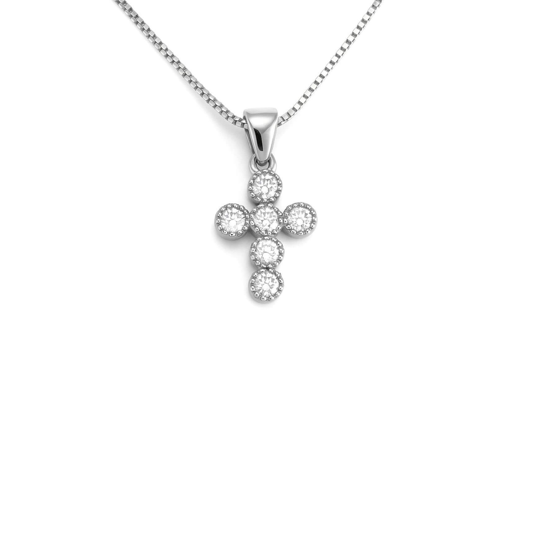 Ogrlica sa dijamantskim krstom