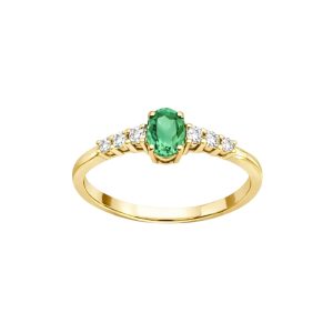 Gaia prsten sa smaragdom